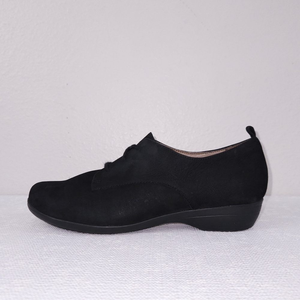 DANSKO Finola Oxford Black Nubuck Lace-Up Comfort Shoes - Picture 4 of 9